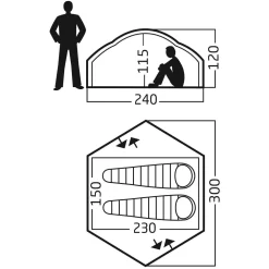Neue Produkte -Günstiges Camping nordisk otra 2 pu groesse massangaben trekkingzelt 1000 1 22436