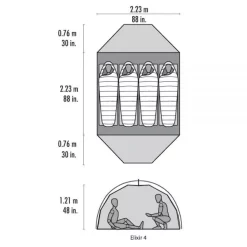 Neue Produkte -Günstiges Camping trekkingzelt msr elixir 4 vierpersonenzelt rucksackzelt grau 1 1 18883