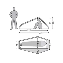 Neue Produkte -Günstiges Camping trekkingzelt nordisk telemark 1 lw burnt red groesse 1 12113